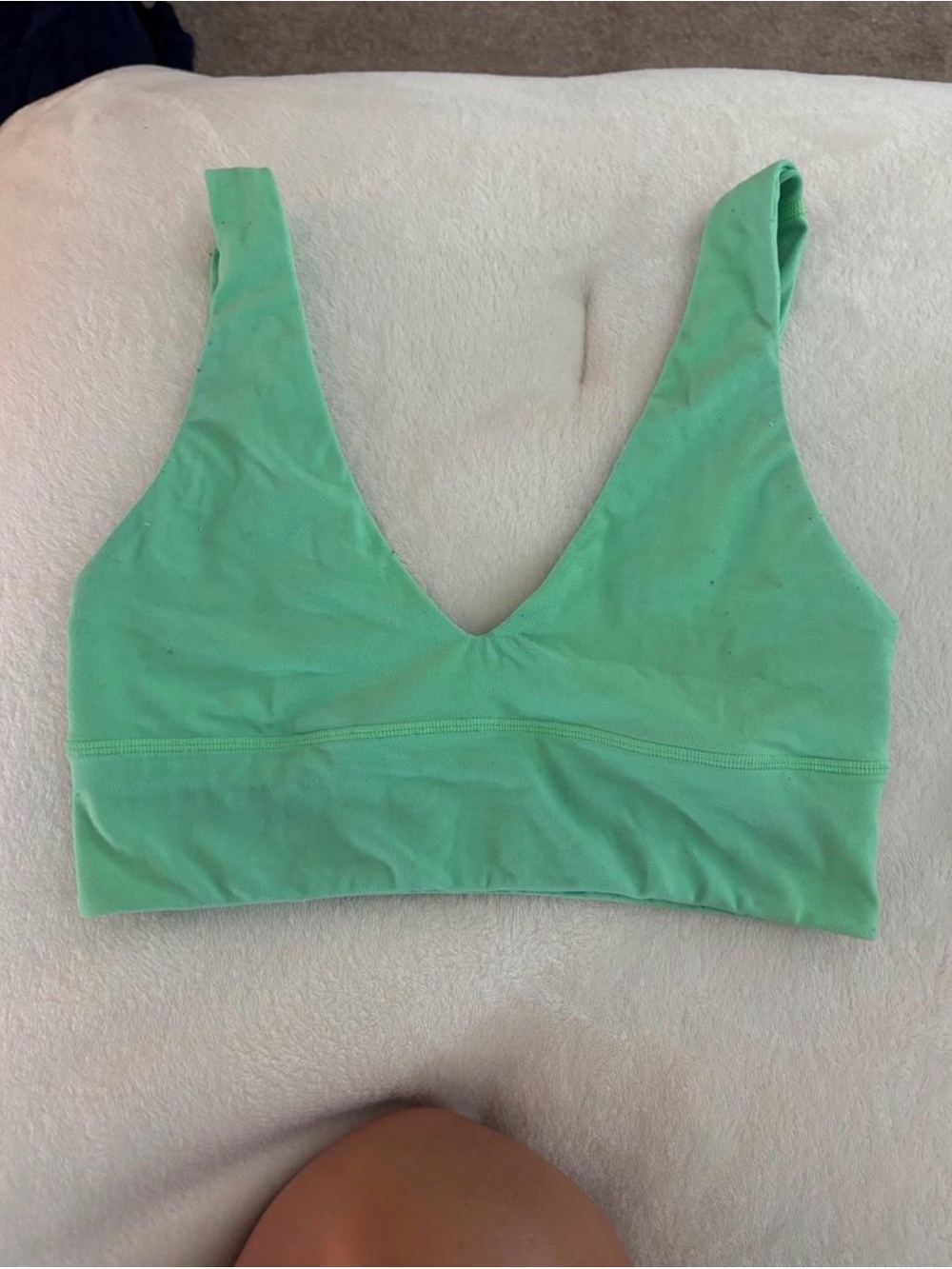 Green lululemon align bra